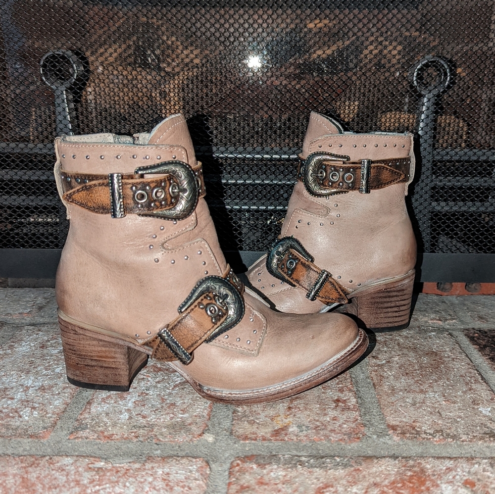 FreeBird Selina Tan Booties size 6 - Picture 4 of 15